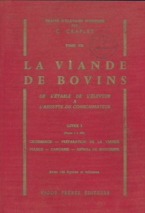 Livrenpoche : La viande de bovin Tome I - C Craplet - Livre