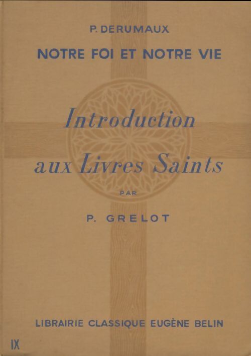 Livrenpoche : Introduction aux livres saints - Pierre Grelot - Livre