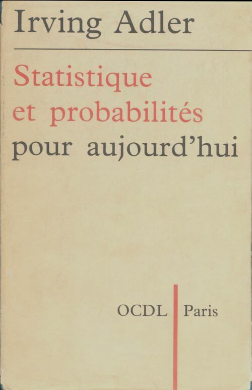 Livrenpoche : Statistique et probabilités pour aujourd'hui - Irving Adler - Livre