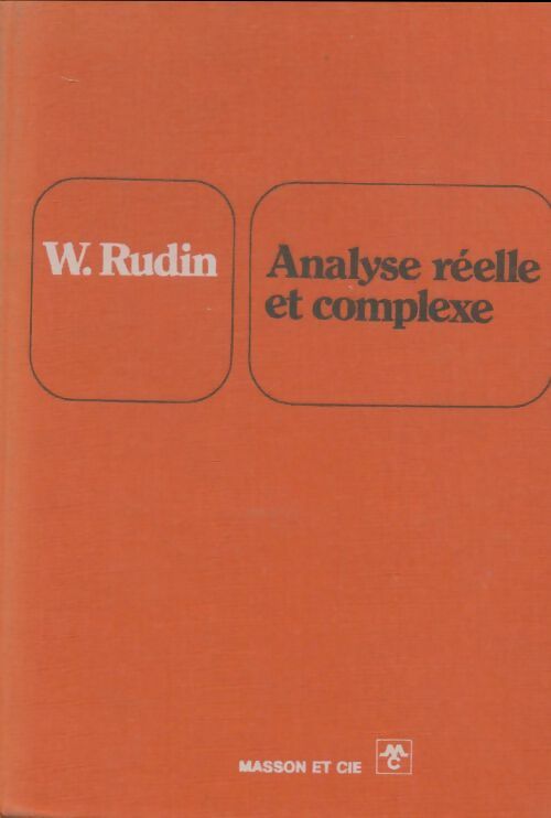 Livrenpoche : Analyse réelle et complexe. Cours et exercices - Walter Rudin - Livre