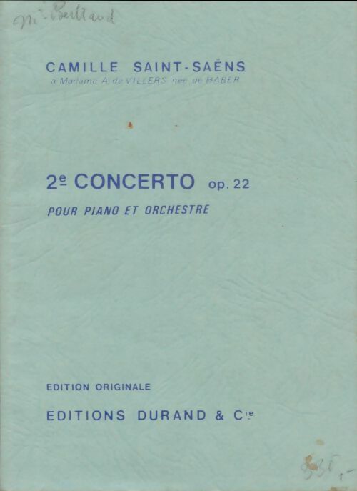 Livrenpoche : 2e concerto pour piano et orchestre - Camille Saint-Saëns - Livre