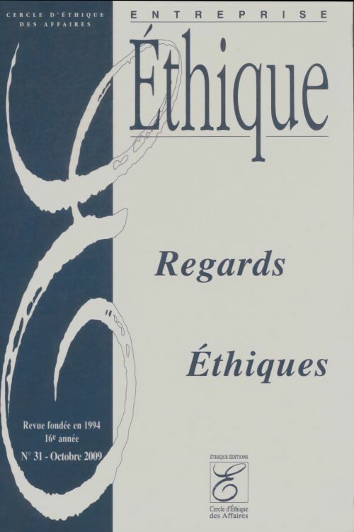 Livrenpoche : Entreprise éthique n°31 : Regards éthiques - Collectif - Livre