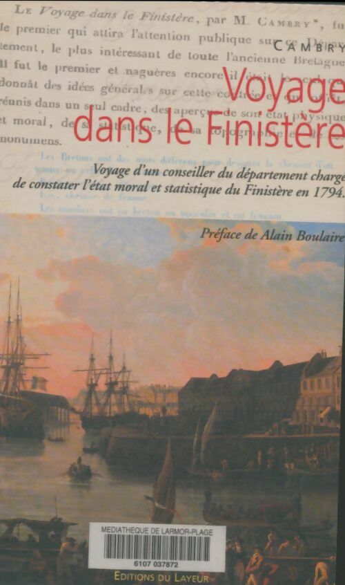 Livrenpoche : Voyage dans le Finistère - Cambry Jacques - Livre