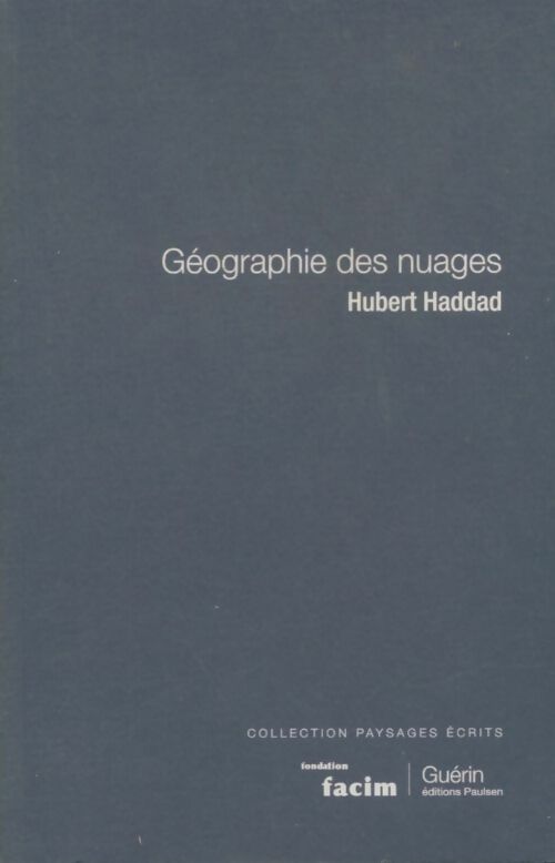Livrenpoche : Géographie des nuages - Hubert Haddad - Livre