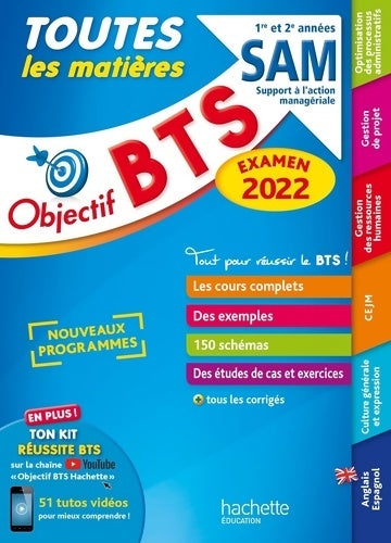 Livrenpoche : Objectif BTS SAM . Toutes les matières examen 2022 - Anne Christine Dray - Livre