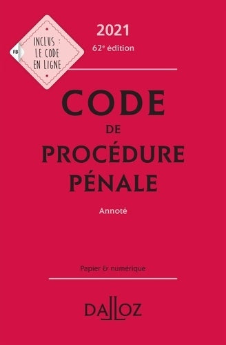 Livrenpoche : Code de procédure pénale annoté - Coralie Ambroise-Castérot - Livre