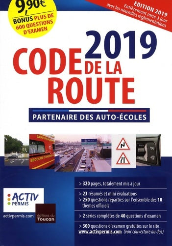 Livrenpoche : code de la route 2019 - Activ Permis - Livre