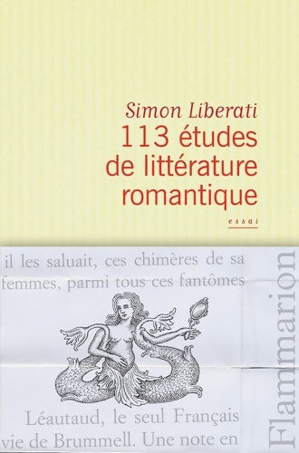 Livrenpoche : 113 études de littérature romantique - Simon Liberati - Livre
