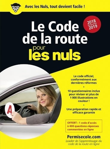 Livrenpoche : Le code de la route 2018-2019 pour les Nuls poche - Permisecole. Com - Livre