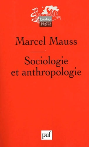 Livrenpoche : Sociologie et anthropologie - Marcel Mauss - Livre