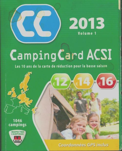 Livrenpoche : Camping Card ACSI 2013 volume 1 & 2 - Divers - Livre