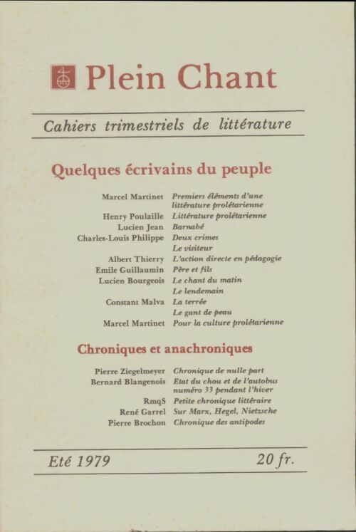 Livrenpoche : Plain chant n°2 - Collectif - Livre
