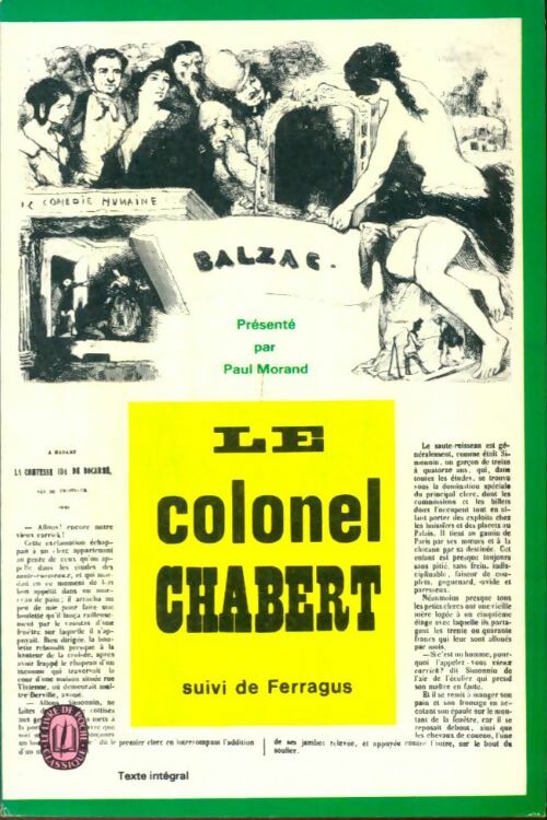 Livrenpoche : Le colonel Chabert - Honoré De Balzac - Livre
