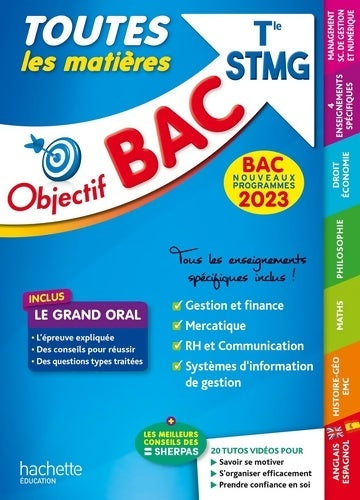 Livrenpoche : Objectif Bac 2023 - Term STMG Toutes les matières - Nicolas Bloch - Livre