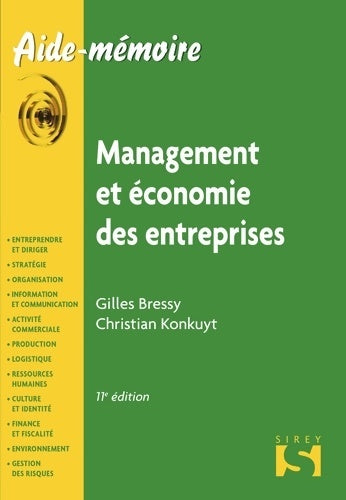 Livrenpoche : Management et économie des entreprises - Gilles Bressy - Livre