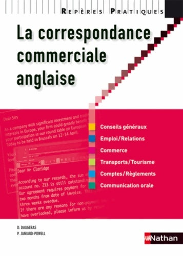 Livrenpoche : La correspondance commerciale anglaise - Collection Repères Pratiques - Dominique Daugeras - Livre