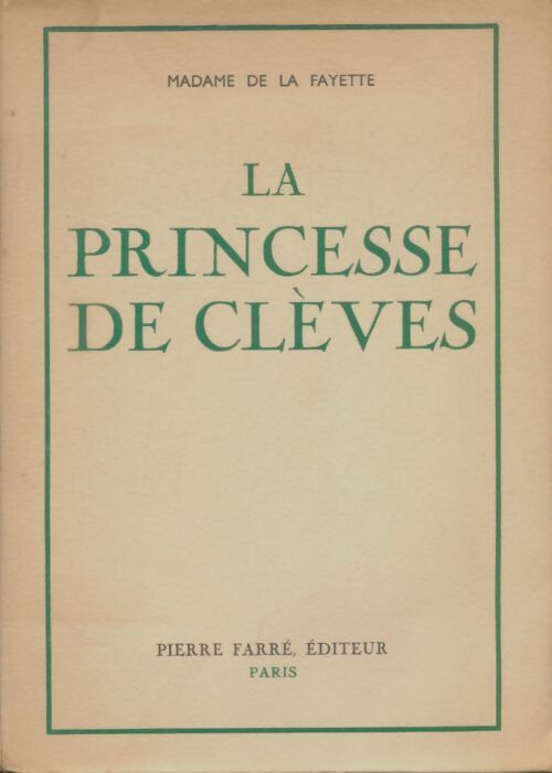 Livrenpoche : La princesse de Clèves - Mme De Lafayette - Livre