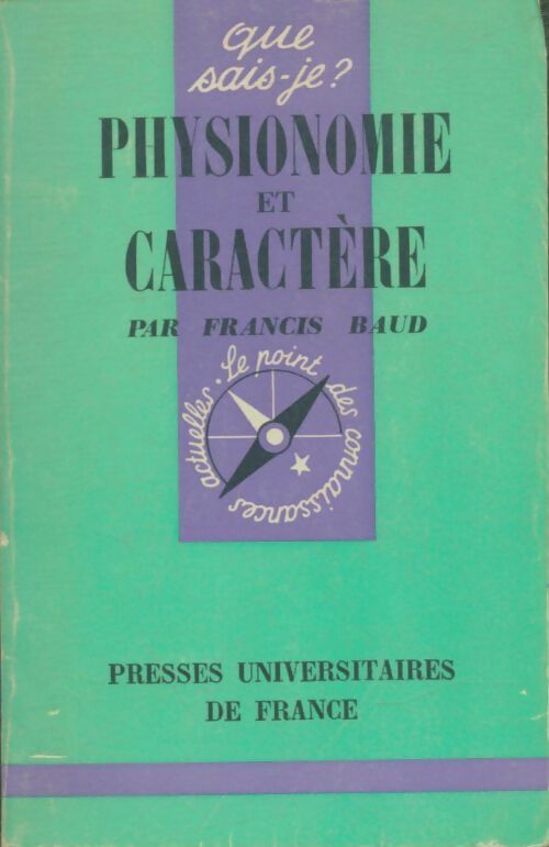 Livrenpoche : Physionomie et caractère - Francis Baud - Livre
