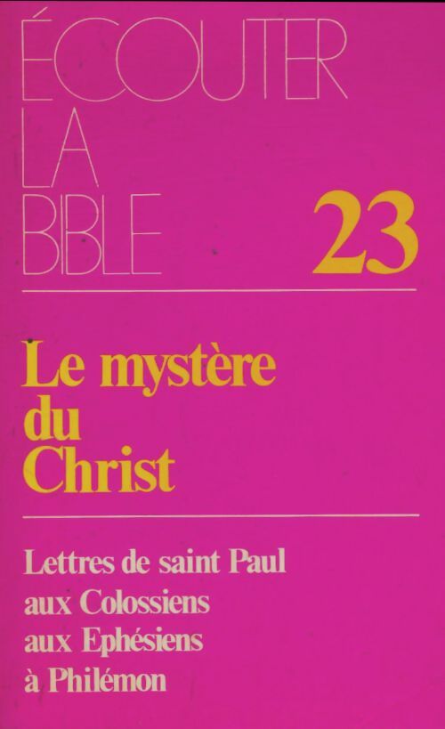 Livrenpoche : Le mystère du Christ - Collectif - Livre