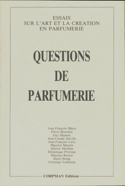 Livrenpoche : Questions de parfumerie - Collectif - Livre