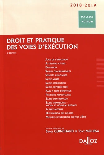 Livrenpoche : Droit et pratique des voies d'exécution 2018/2019 - Frédéric Arbellot - Livre