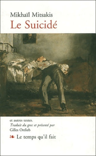 Livrenpoche : Le suicidé : Et autres textes - Patrick Mosconi - Livre