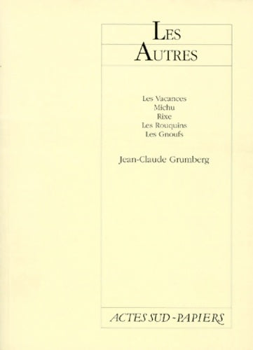 Livrenpoche : Les autres - Jean-Claude Grumberg - Livre