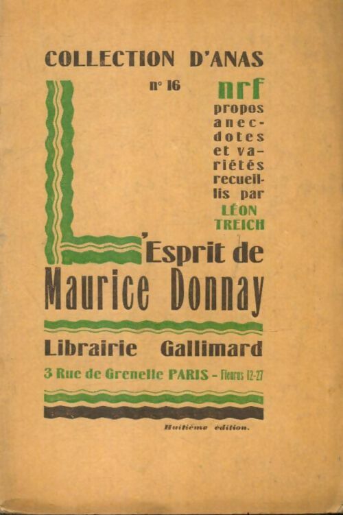 Livrenpoche : L'esprit de Maurice Donnay - Léon Treich - Livre