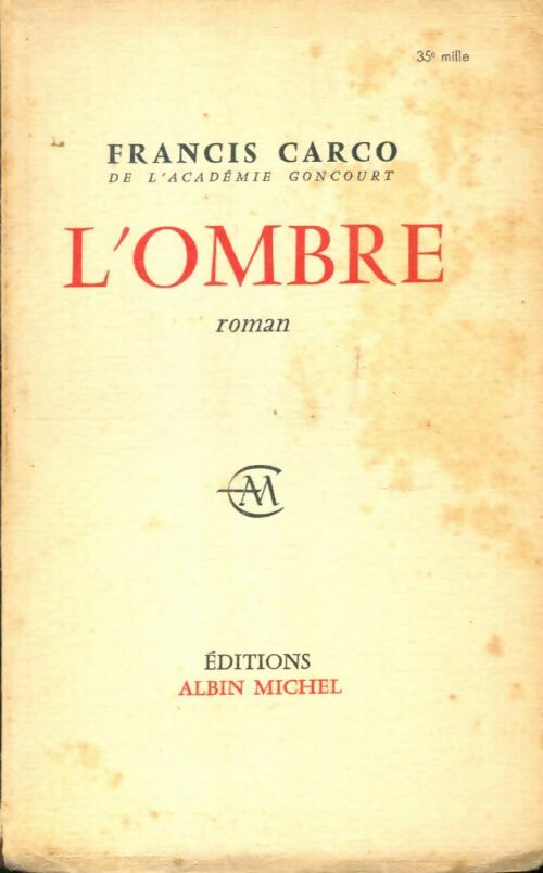 Livrenpoche : L'ombre - Francis Carco - Livre