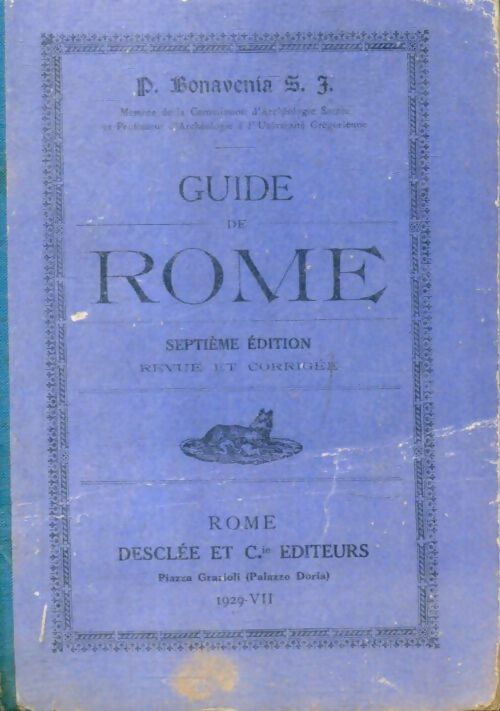 Livrenpoche : Guide de Rome - S. J. Bonavenia - Livre