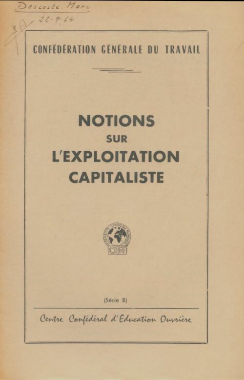 Livrenpoche : Notions sur l'exploitation capitaliste - Collectif - Livre