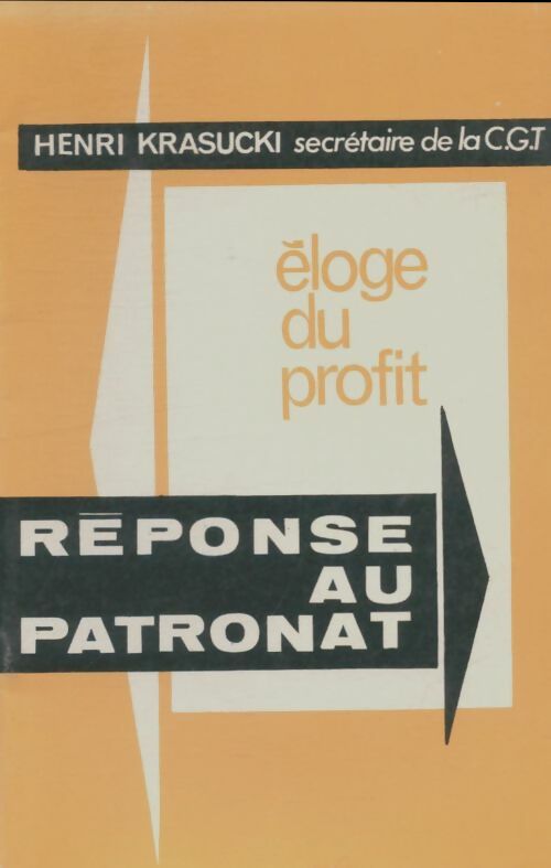Livrenpoche : Éloge du profit : Réponse au patronat - Henri Krasucki - Livre