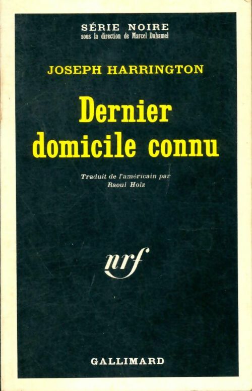 Livrenpoche : Dernier domicile connu - Joseph Harrington - Livre