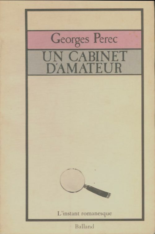Livrenpoche : Un cabinet d'amateur - Georges Perec - Livre