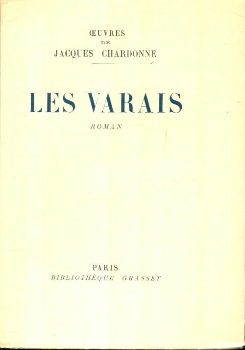 Livrenpoche : Les Varais - Jacques Chardonne - Livre