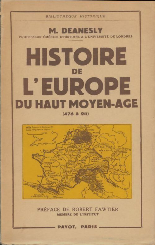 Livrenpoche : Histoire de l'Europe du haut Moyen-Age - M Deanesly - Livre