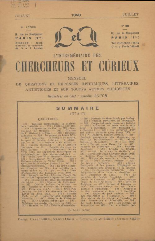Livrenpoche : L'intermédiaire des chercheurs et curieux n°88 - Collectif - Livre