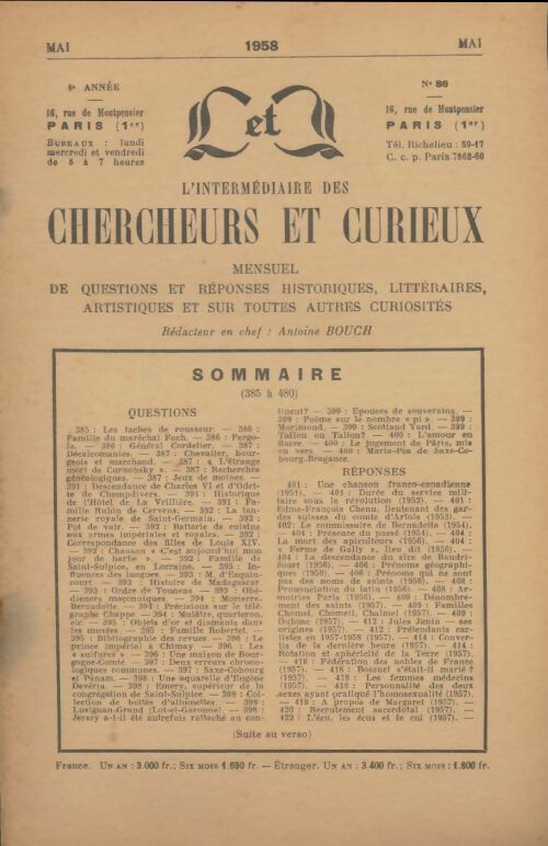 Livrenpoche : L'intermédiaire des chercheurs et curieux n°86 - Collectif - Livre
