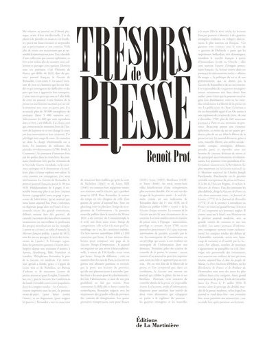 Livrenpoche : Trésors de presse - Benoît Prot - Livre