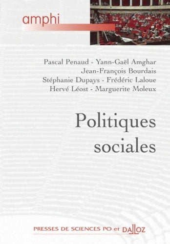 Livrenpoche : Politiques sociales - Pascal Penaud - Livre