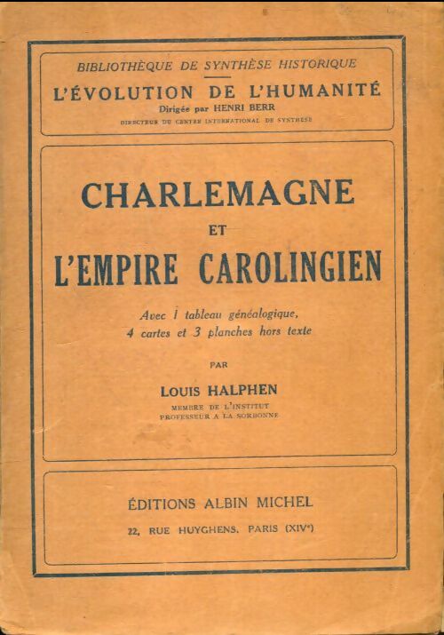 Livrenpoche : Charlemagne et l'empire carolingien - Louis Halphen - Livre