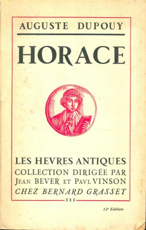 Livrenpoche : Horace - Auguste Dupouy - Livre