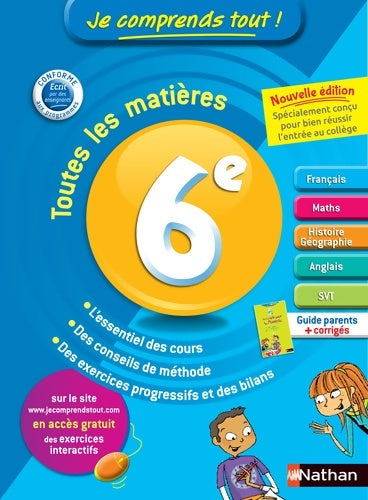 Livrenpoche : Je comprends tout ! 6ème - Safia Amor - Livre