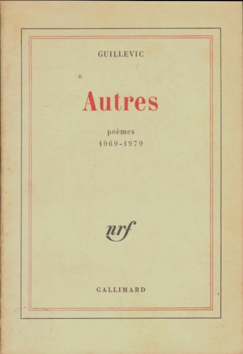 Livrenpoche : Autres  - Guillevic - Livre