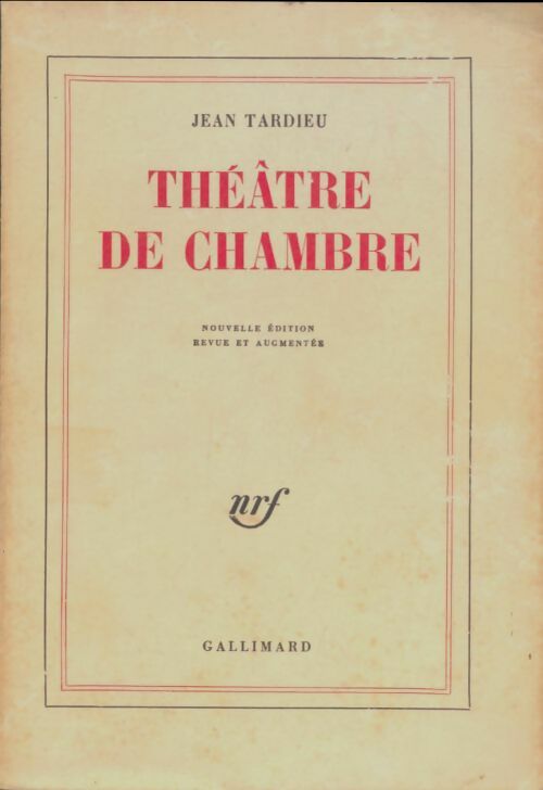 Livrenpoche : Théâtre de chambre - Jean Tardieu - Livre