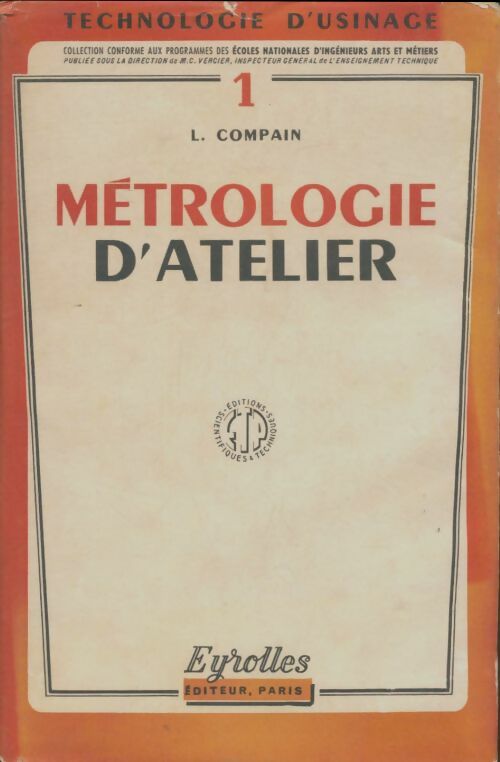 Livrenpoche : Métrologie d'atelier - L Compain - Livre