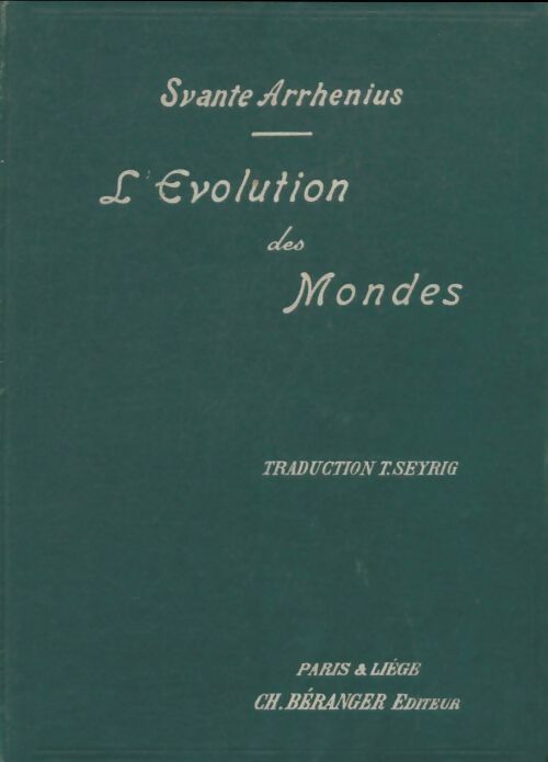 Livrenpoche : L'évolution des mondes - Svante Arrhenius - Livre