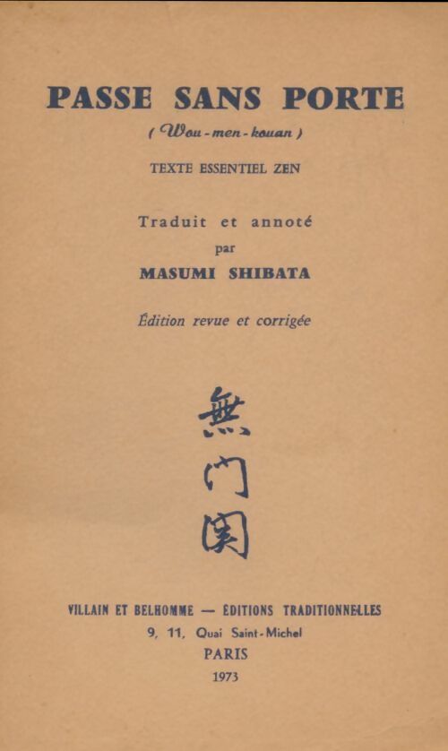 Livrenpoche : Passe sans porte - Masumi Shibata - Livre