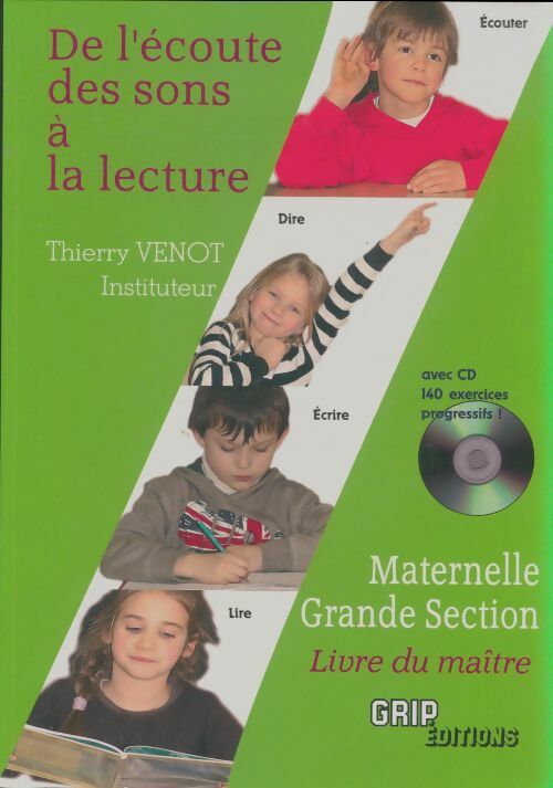 Livrenpoche : De l'écoute des sons à la lecture maternelle GS livre du maître - Thierry Venot - Livre