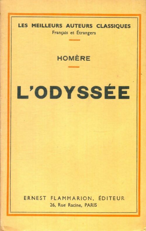 Livrenpoche : L'odyssée - Homère - Livre